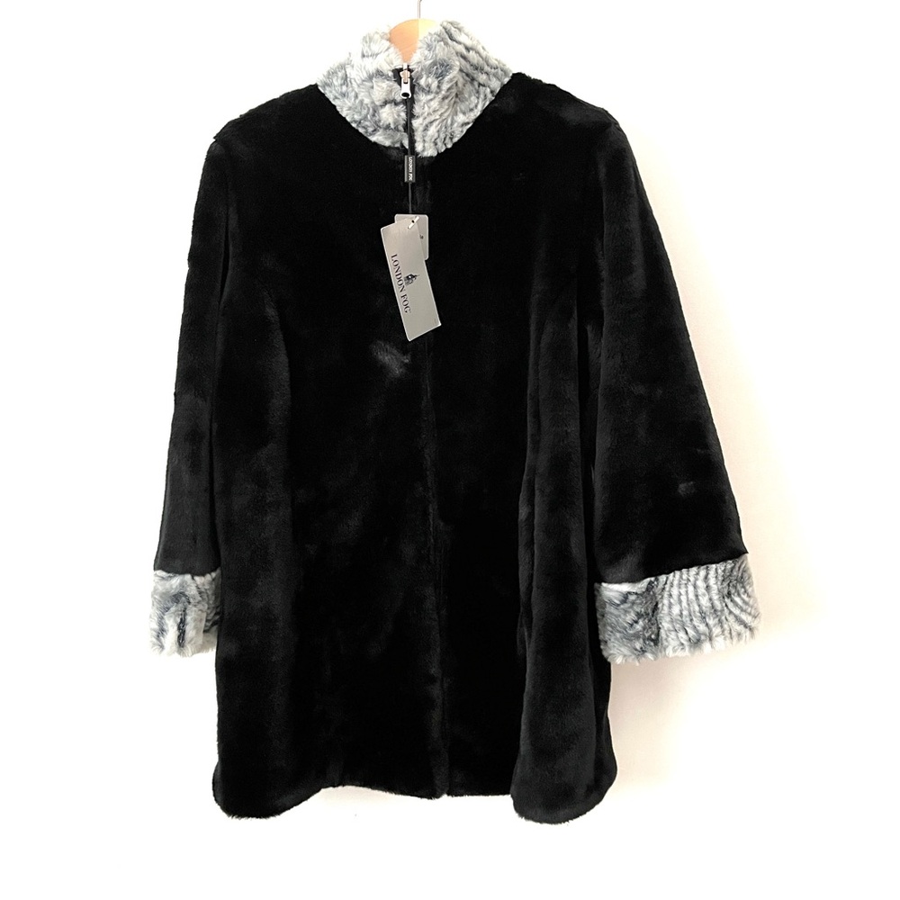 Vintage London Fog Reversible Faux Fur Coat – Brand New – Size S (Fits Like L)